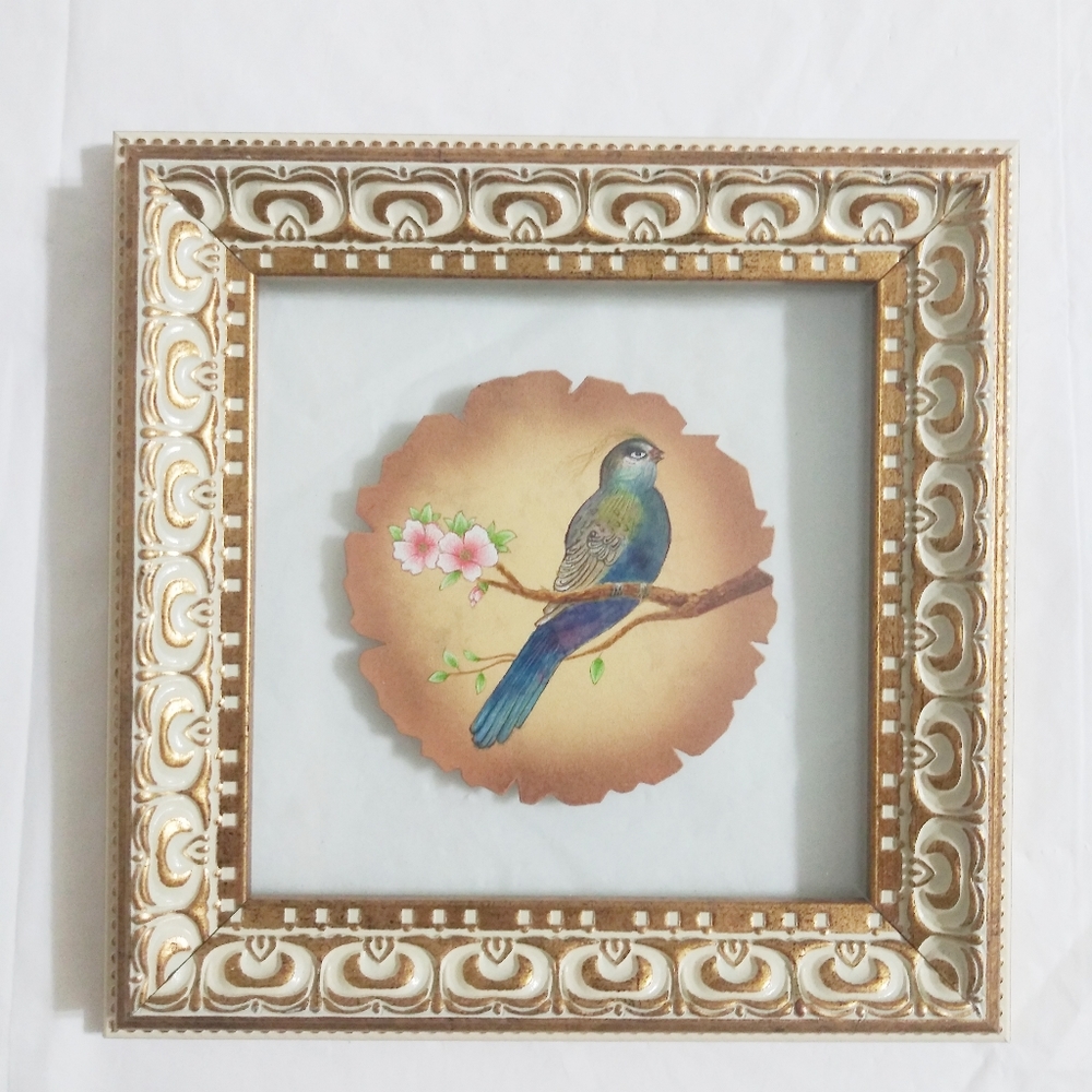 Art Works Wooden Frame With Bird NWOT